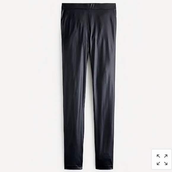 JCREW PIXIE PANT in FAUX LEATHER NWT sz MP - Picture 4 of 7